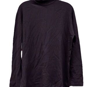 Vintage Henri Bendel Fine 100% Merino Wool Turtleneck Sweater Sz. Large Purple